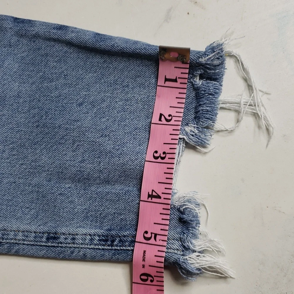 Agolde Nico High Rise Slim Fit Button Fly Ankle Jeans Size 29 Sustainable Retro
